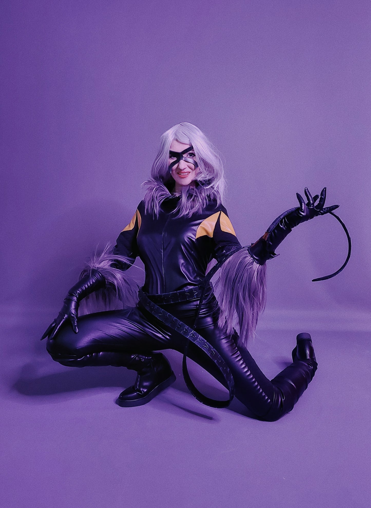 Game Cosplay Costume Black Cat
