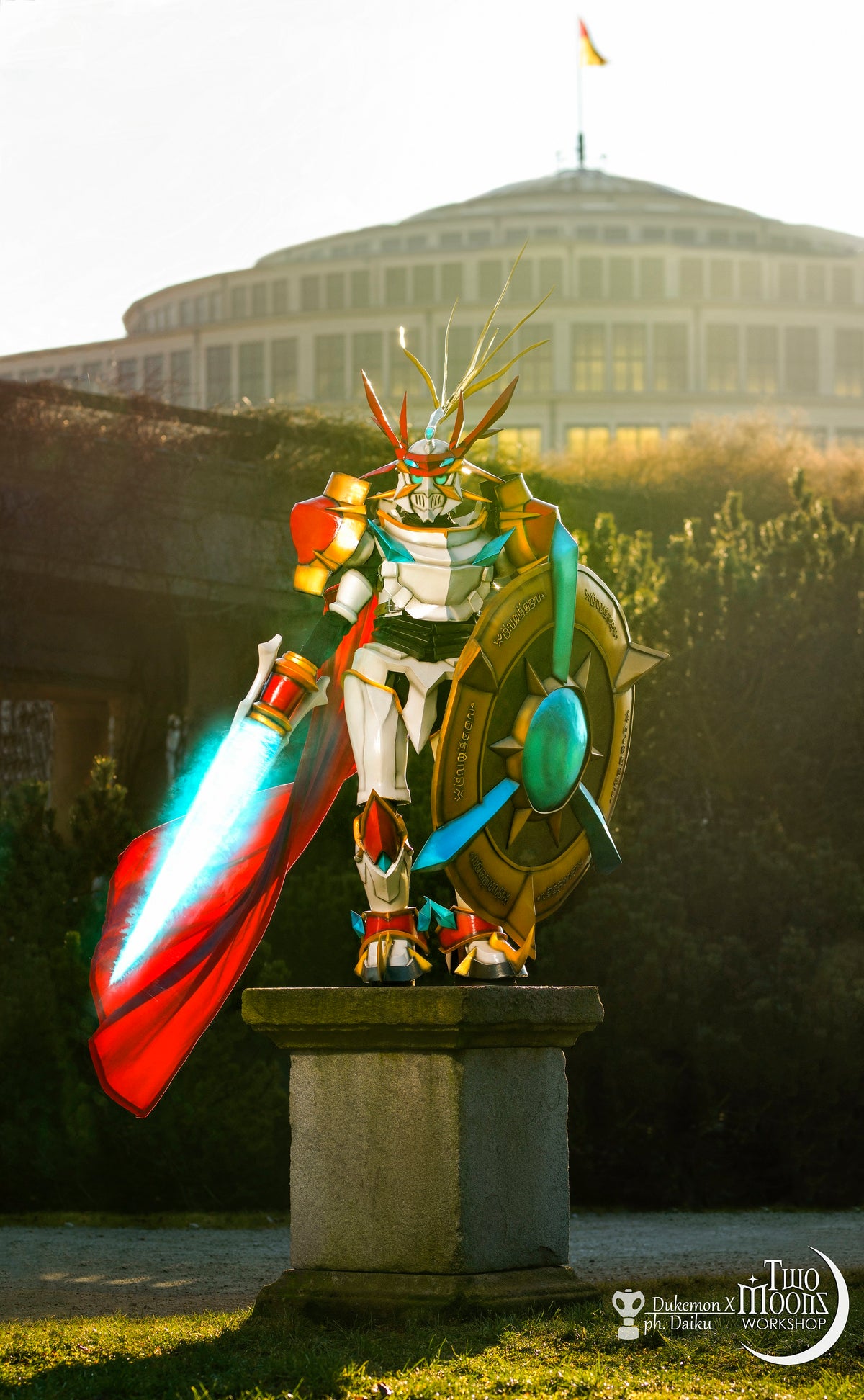 Reskin Digimon Digimon armor cosplay costume commissions Dukemon – Two Moons Workshop