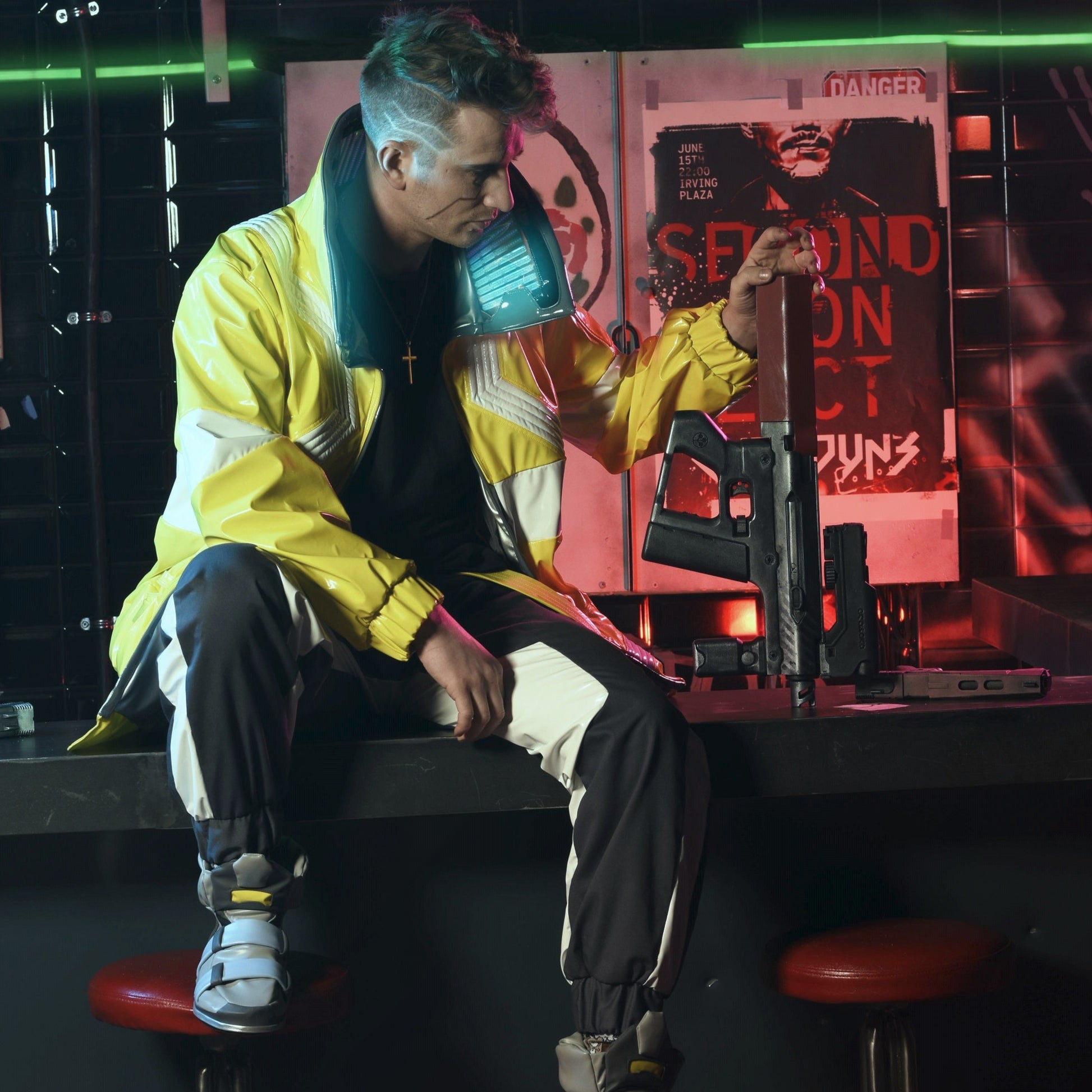 David Martinez Cyberpunk Cosplay Led jacket - Main Image